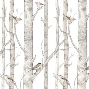 Dekornik Birch Forest Kinderzimmer Tapete