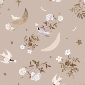 Dekornik Birds In The Night Sky Kinderzimmer Tapete