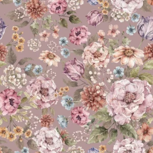 Dekornik Bouquet of flowers – Lilac Kinderzimmer Tapete