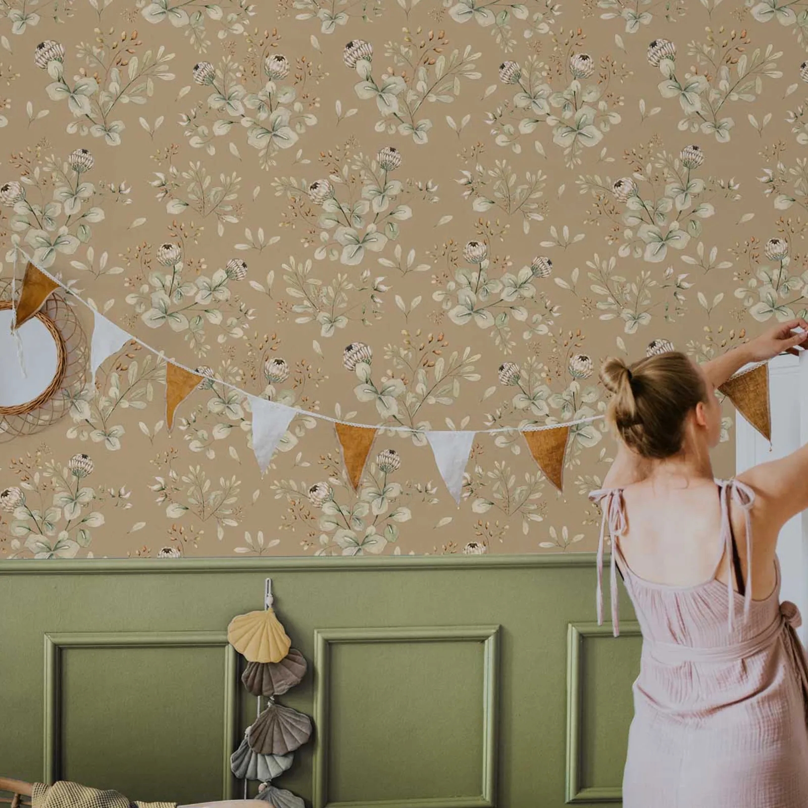 Dekornik Clover Beige Kinderzimmer Tapete / Return to Innocence