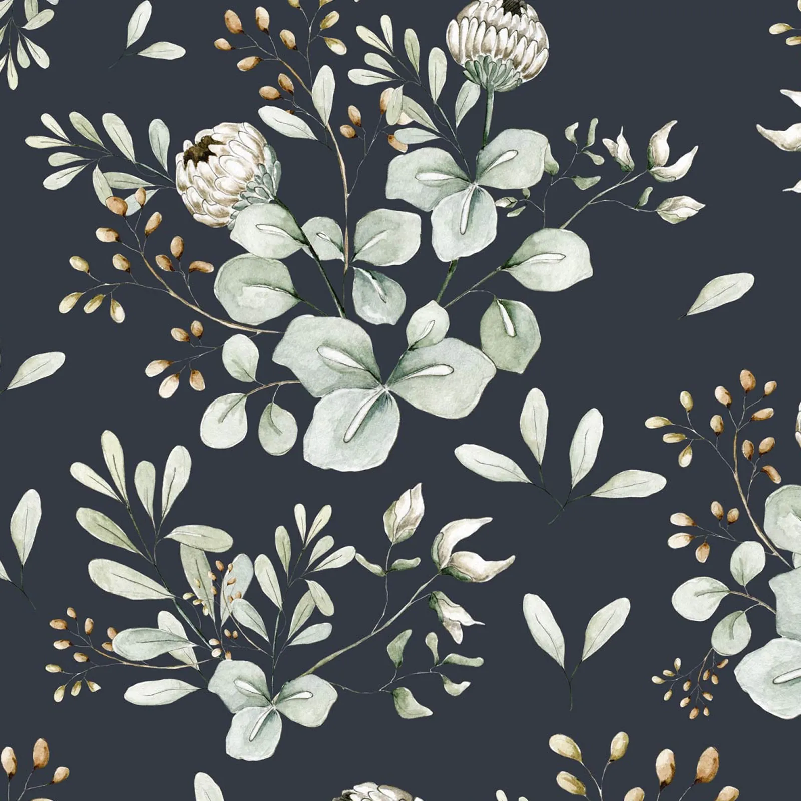 Dekornik Clover Navy Blue Kinderzimmer Tapete / Return to Innocence