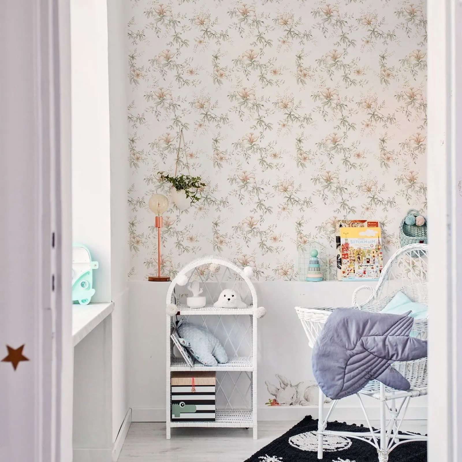 Dekornik Flowers Of Wilderness White Kinderzimmer Tapete – Bild 2