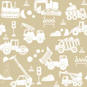 Dekornik Kinderzimmer Tapete Construction Beige