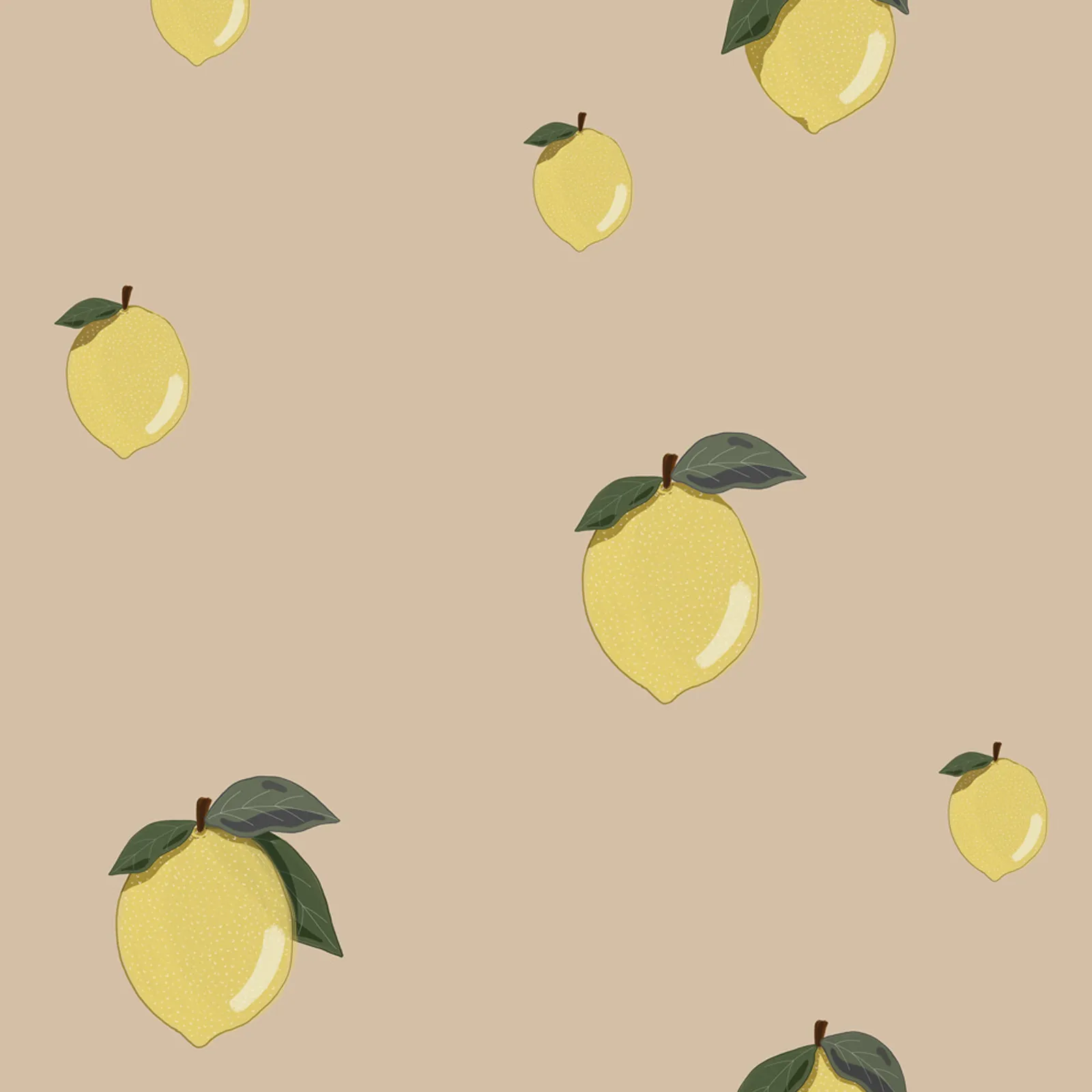 Dekornik Kinderzimmer Tapete Little Lemons Beige