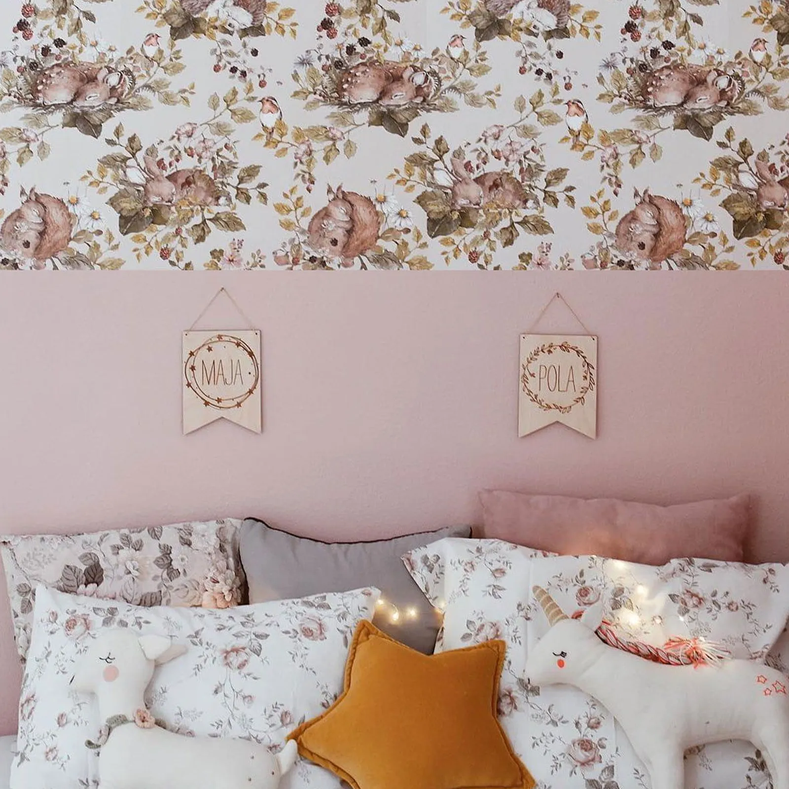 Dekornik Little Sleepy Animals Light Kinderzimmer Tapete – Bild 3