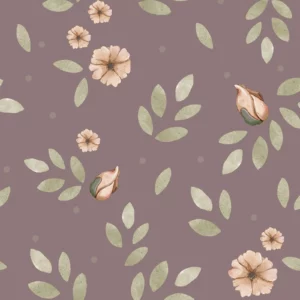 Dekornik Little boho flowers violet Kinderzimmer Tapete