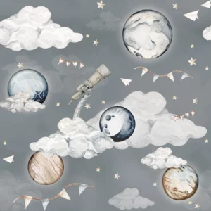 Dekornik Magic Planets Kinderzimmer Tapete