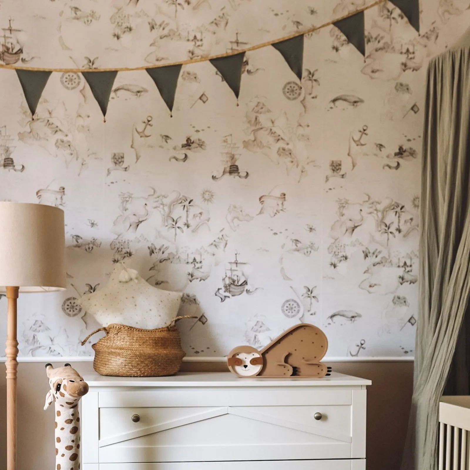 Dekornik Map Stories From The Sea Color Kinderzimmer Tapete – Bild 2