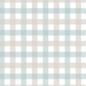 Dekornik Provence check beige blue SMALL Kinderzimmer Tapete