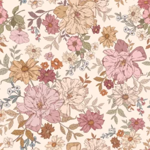 Dekornik Rainbow Flowers Kinderzimmer Tapete