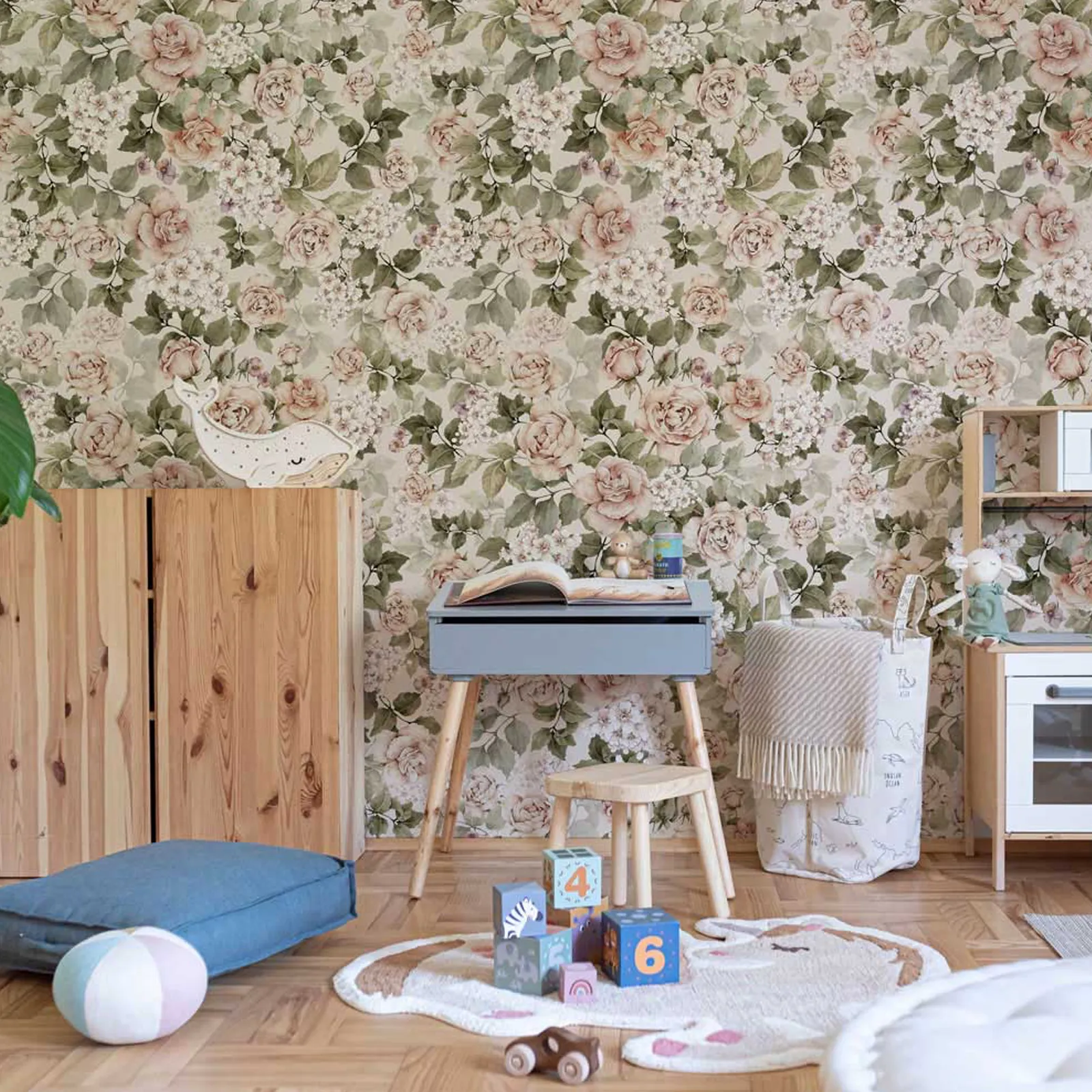 Dekornik Roses In Summer Bloom Kinderzimmer Tapete – Bild 3