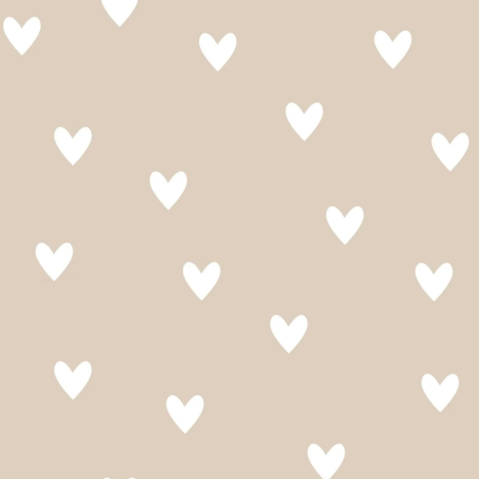 Dekornik SIMPLE Hearts Beige Kinderzimmer Tapete