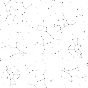 Dekornik SIMPLE cosmos white and blue Kinderzimmer Tapete