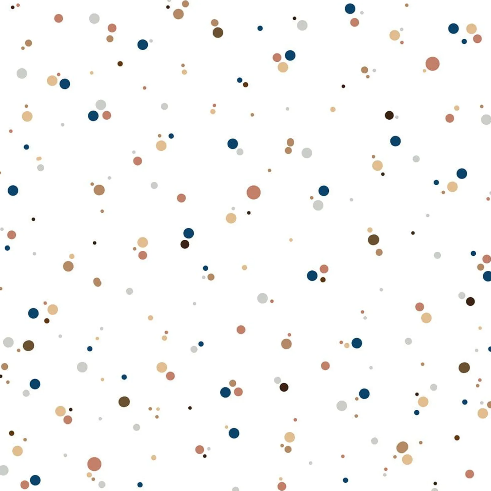 Dekornik SIMPLE dots minimini cinnamon blue Kinderzimmer Tapete