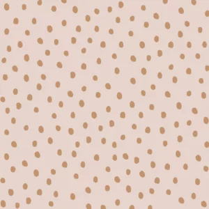 Dekornik SIMPLE irregular dots powder pink cinnamon Kinderzimmer Tapete