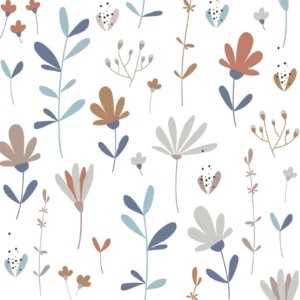 Dekornik SIMPLE scandinavian winter meadow Kinderzimmer Tapete