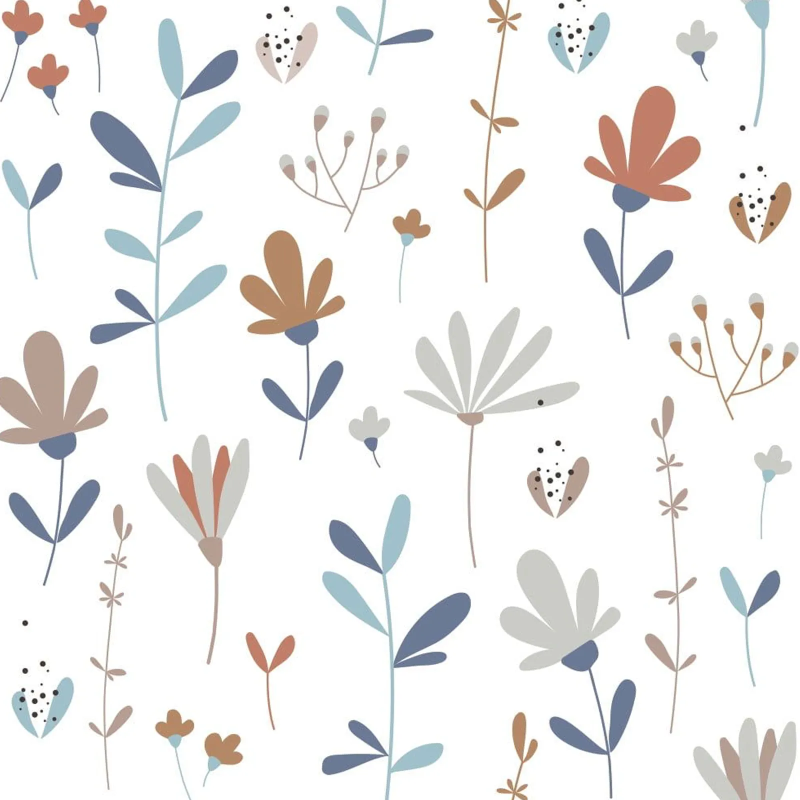 Dekornik SIMPLE scandinavian winter meadow Kinderzimmer Tapete