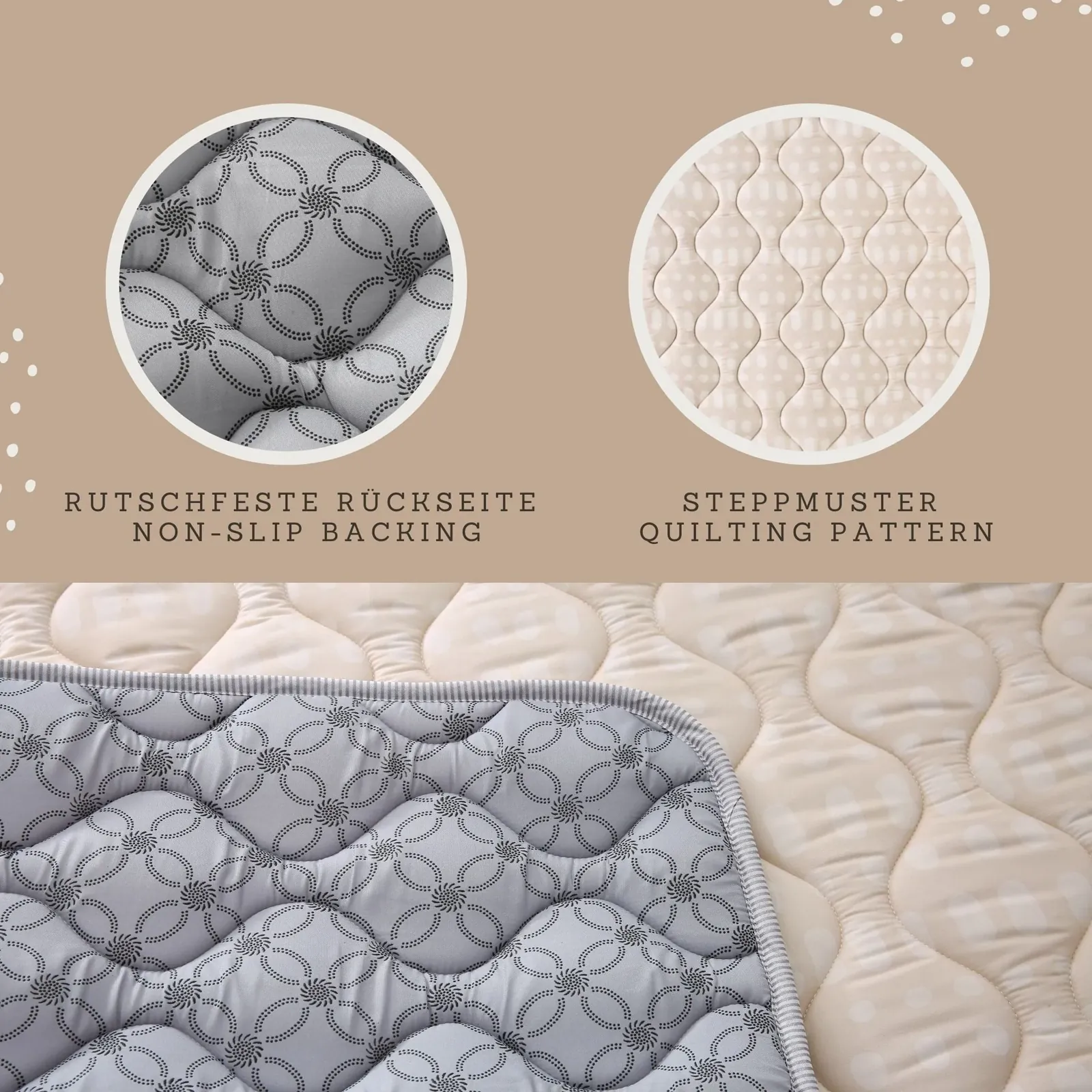 Hakuna Matte Krabbeldecke Hygge - Beige – Bild 3