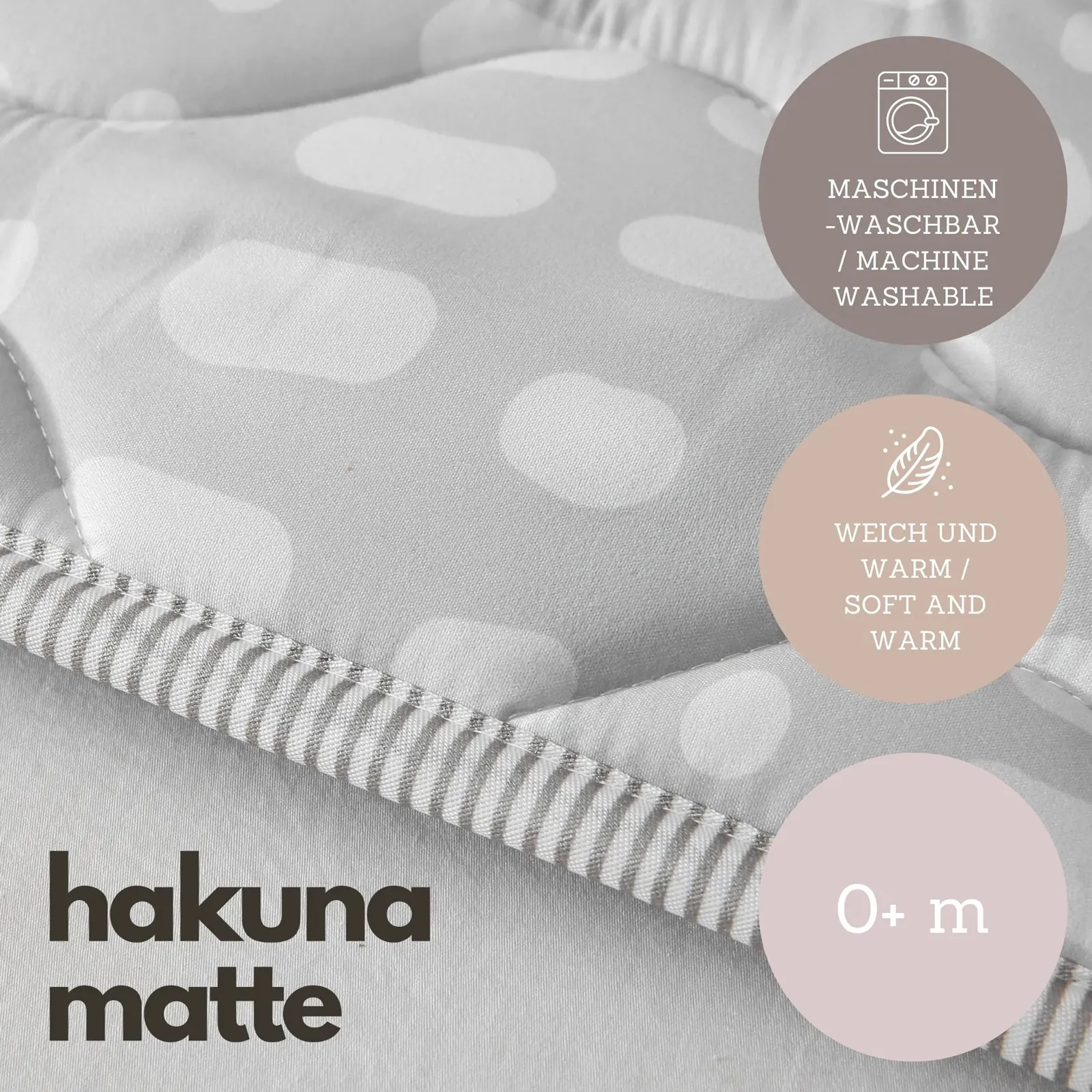 Hakuna Matte Krabbeldecke Hygge Grau – Bild 5