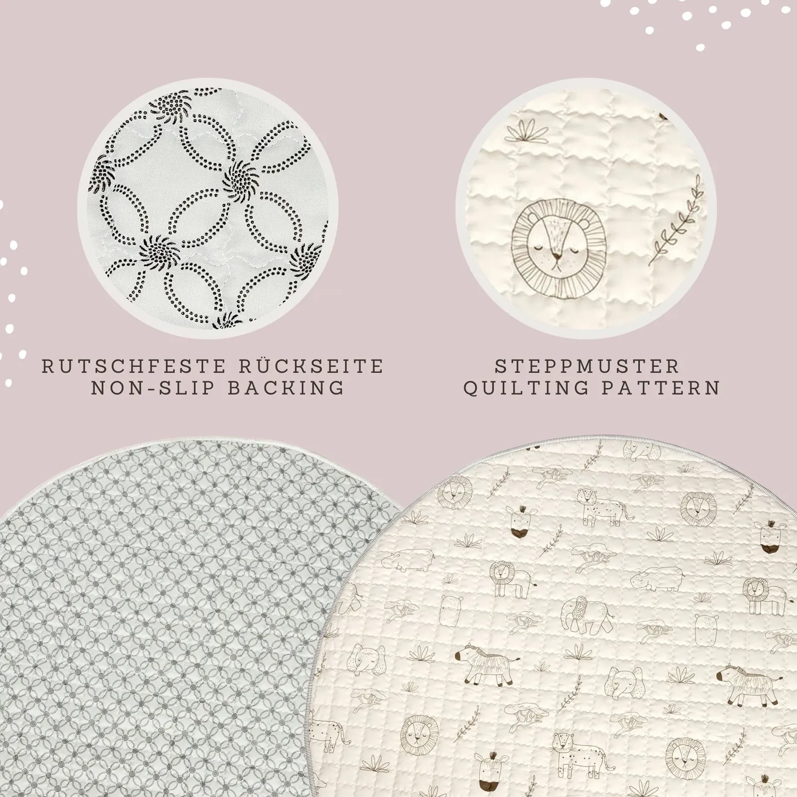 Hakuna Matte Krabbeldecke Safari Animals – Bild 3