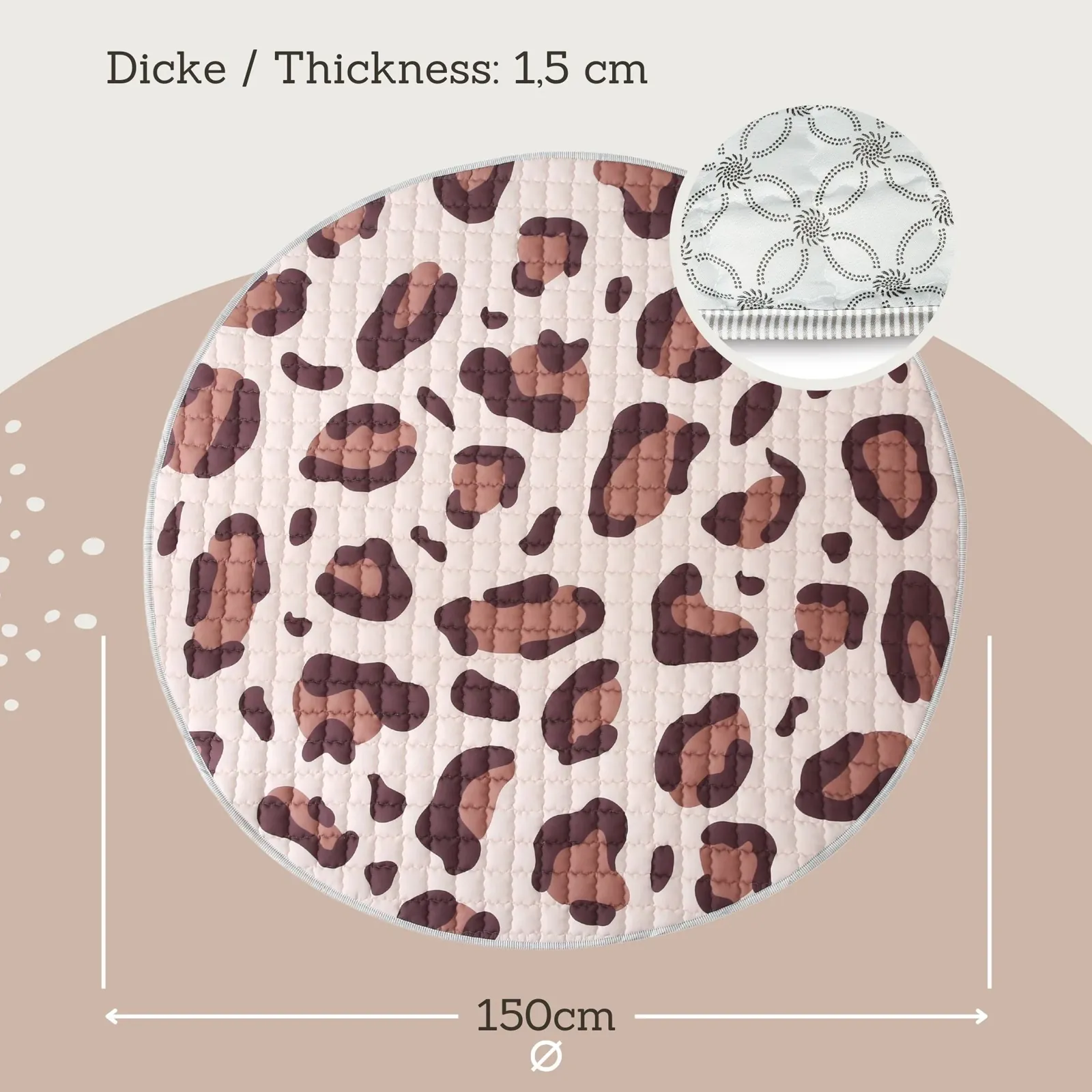 Hakuna Matte Krabbeldecke Wild Cat Natural – Bild 2