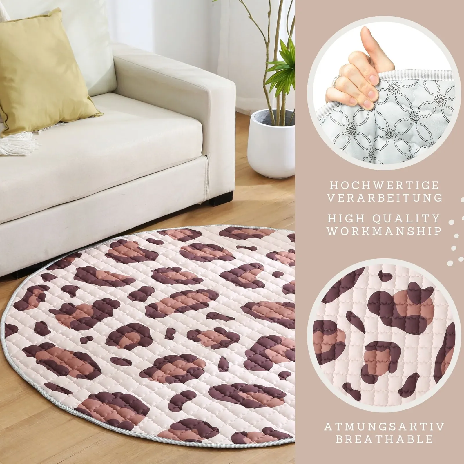 Hakuna Matte Krabbeldecke Wild Cat Natural – Bild 4