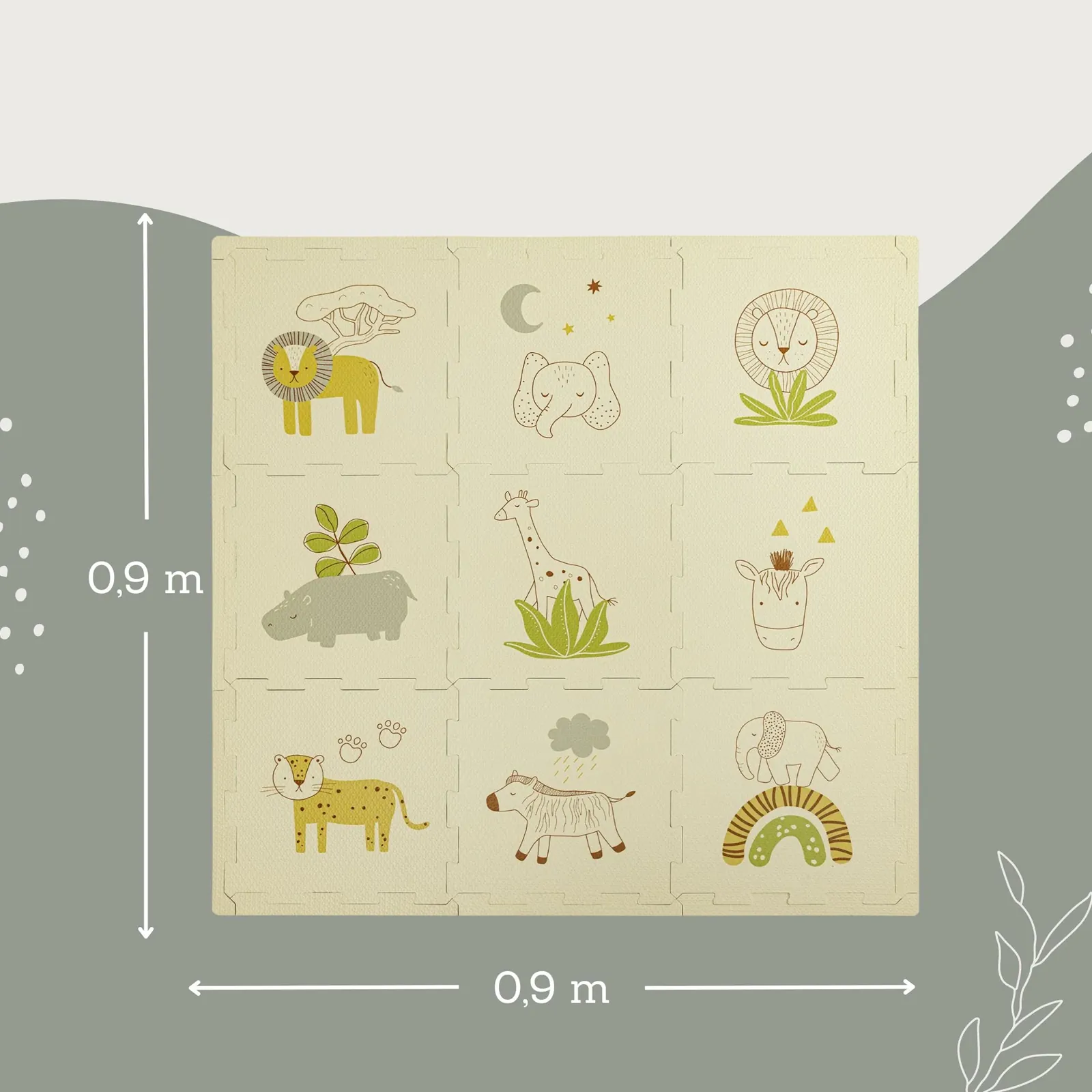 Hakuna Matte Puzzlematte Safari Tiere – Bild 2