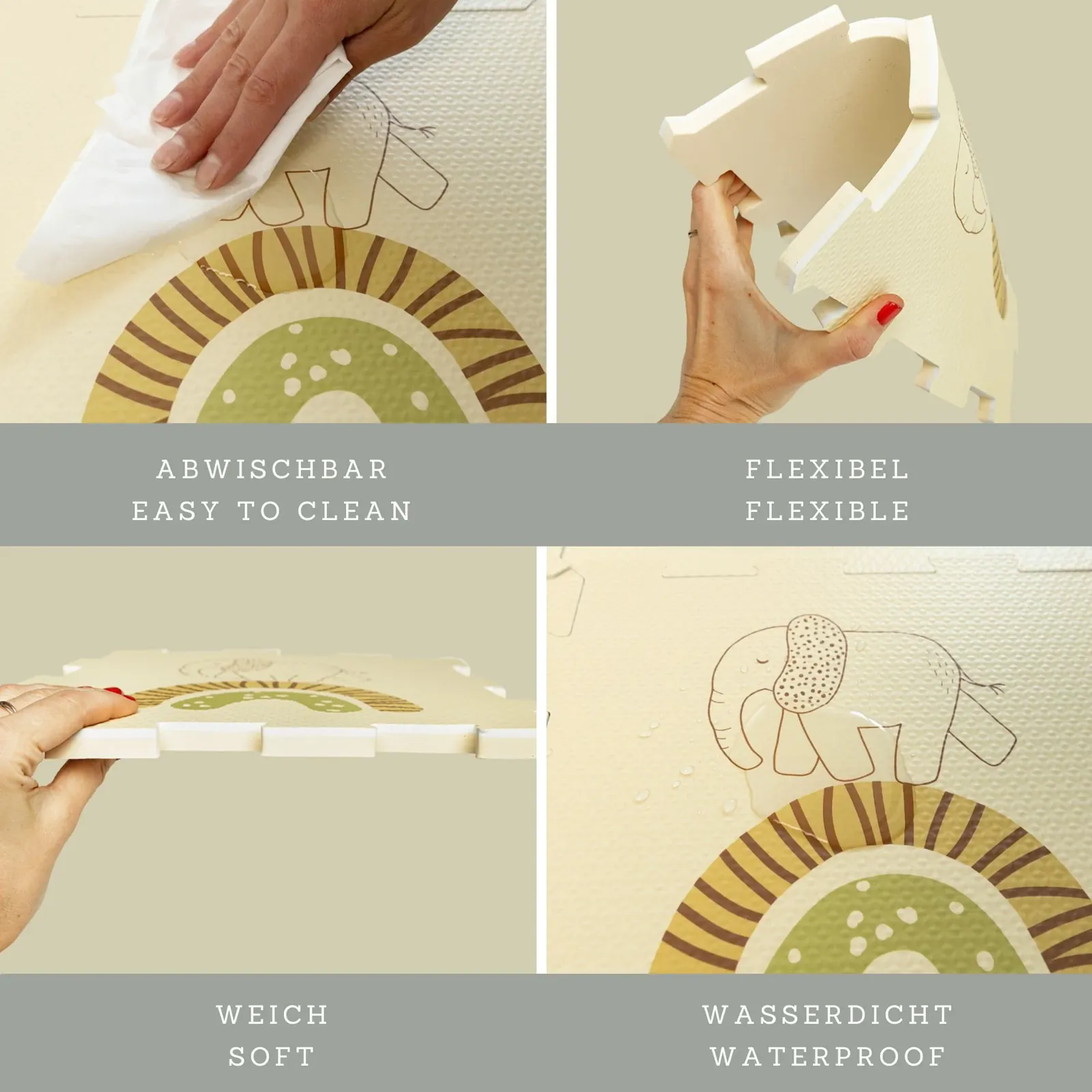 Hakuna Matte Puzzlematte Safari Tiere – Bild 4