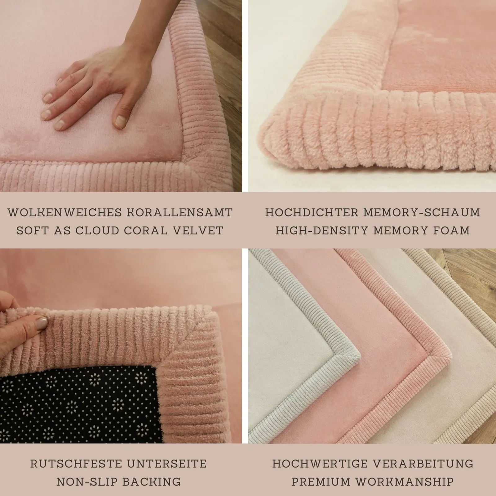 Hakuna Matte Wolkenweicher Kinderteppich L rosa – Bild 4