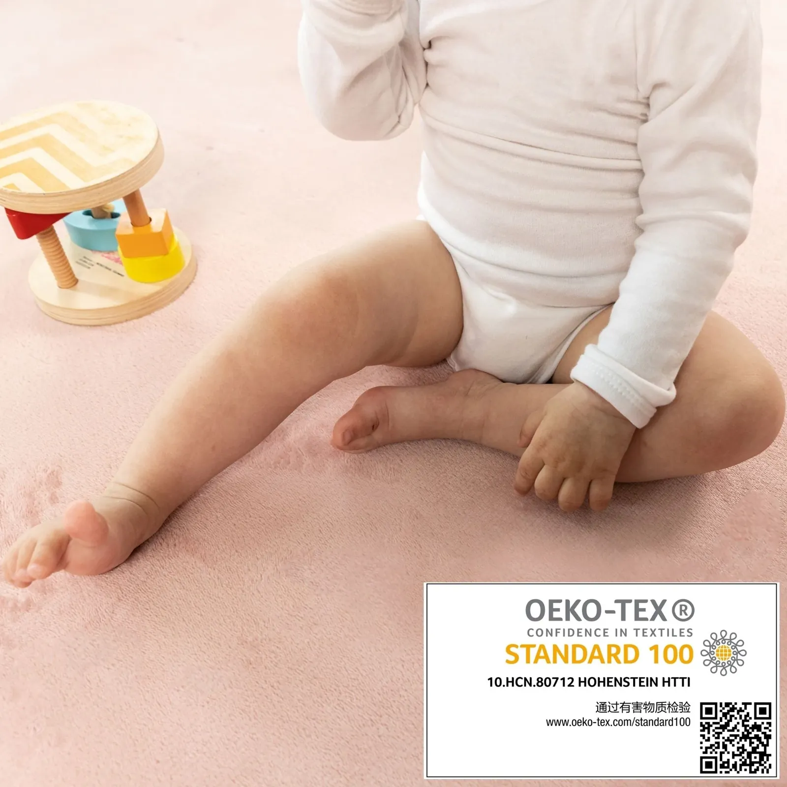 Hakuna Matte Wolkenweicher Kinderteppich L rosa – Bild 6