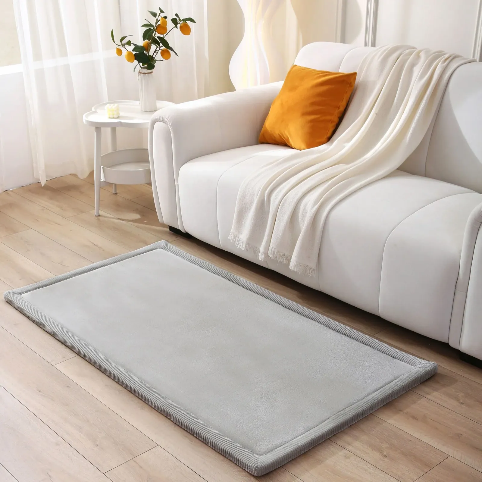 Hakuna Matte Wolkenweicher Kinderteppich S grau – Bild 2