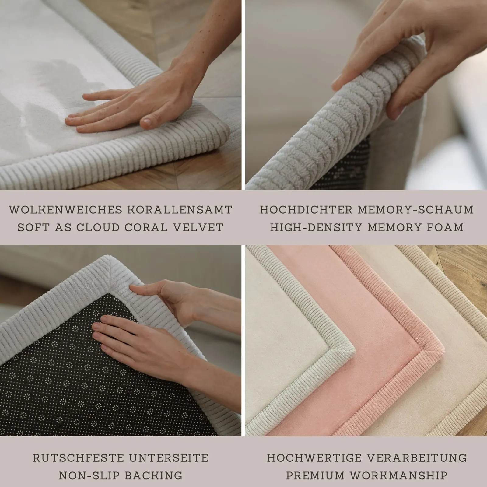 Hakuna Matte Wolkenweicher Kinderteppich S grau – Bild 4