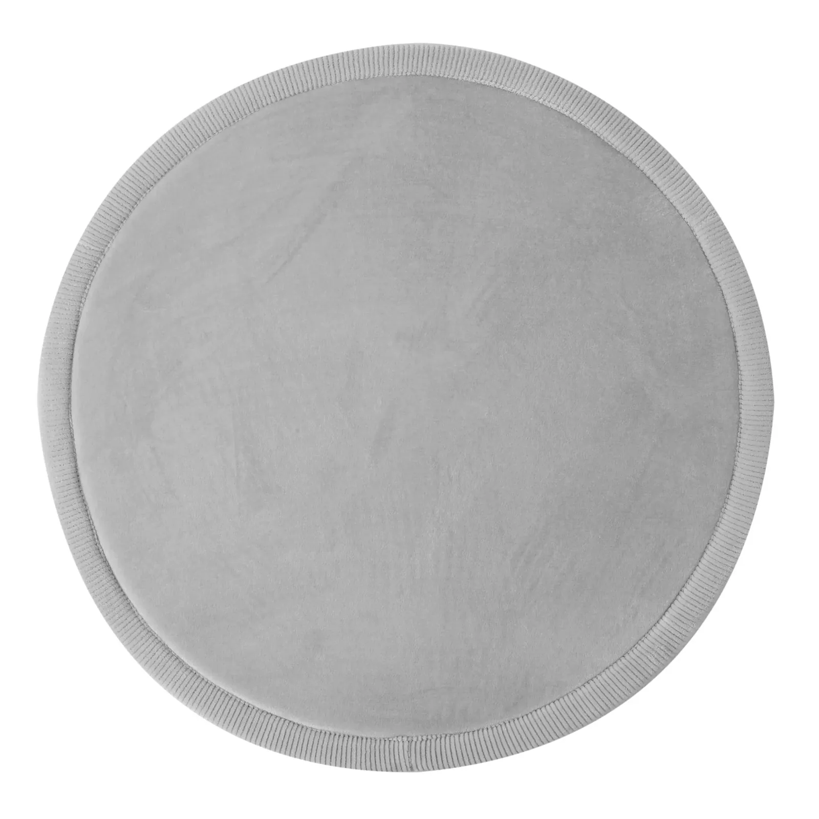 Hakuna Matte Wolkenweicher Kinderteppich rund grau