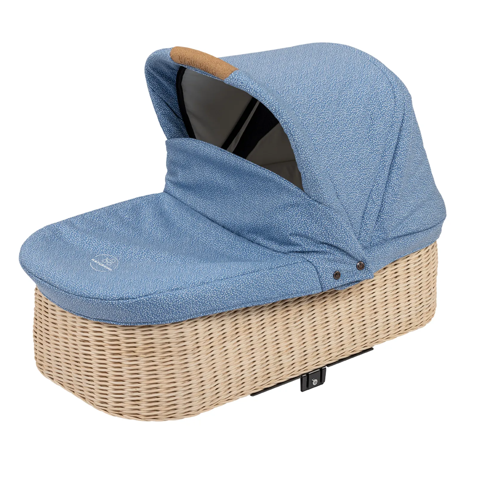 Naturkind Babykorb geflochten Vergissmeinnicht