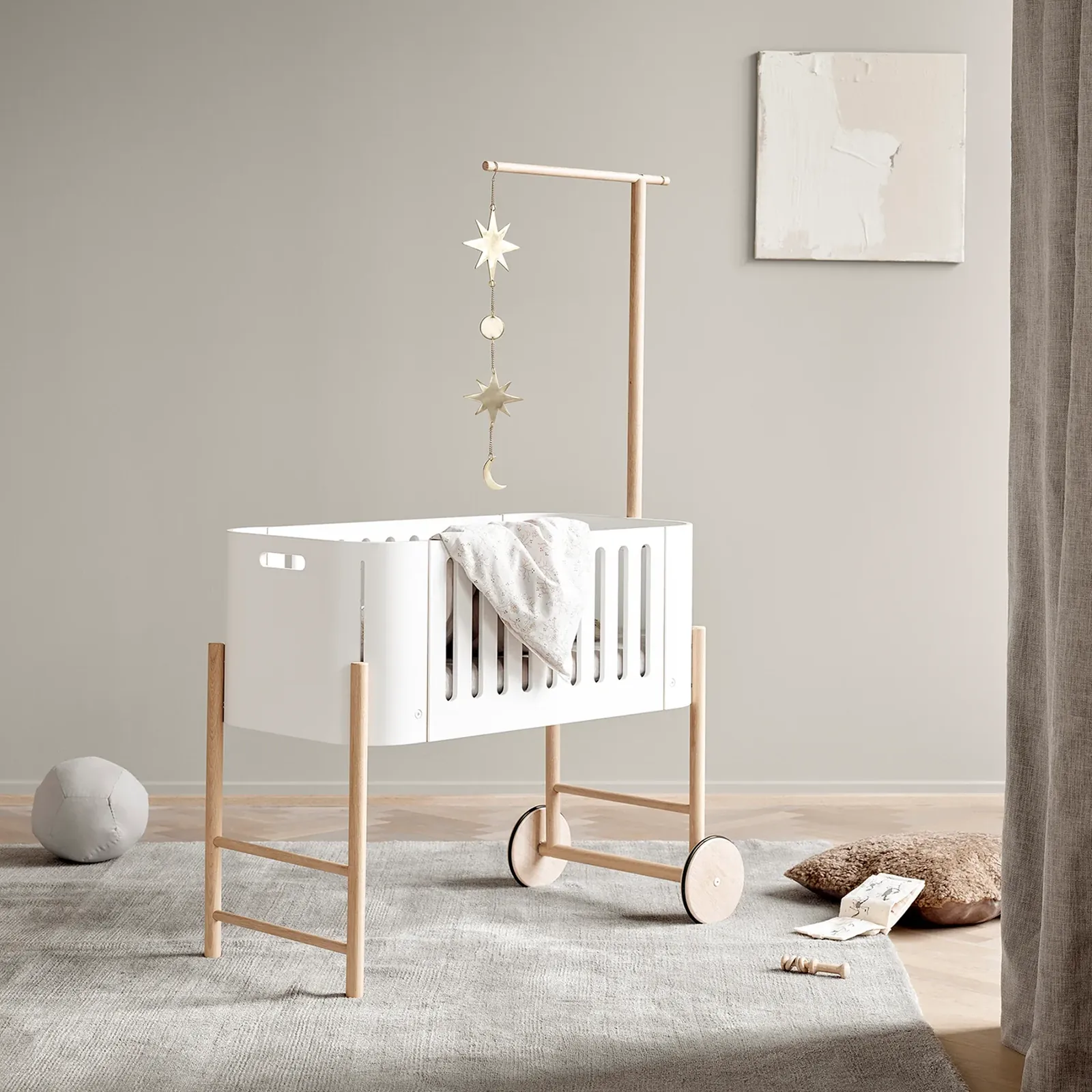 Oliver Furniture Himmelstange für Beistellbett, Eiche – Bild 4