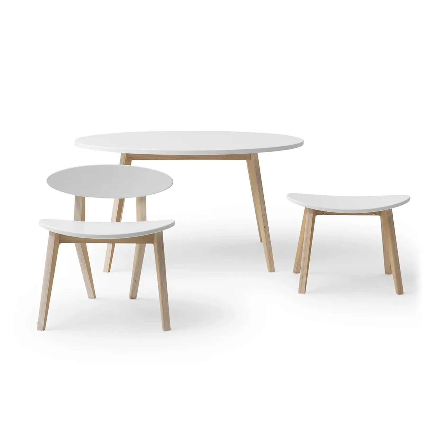 Oliver Furniture PingPong Tisch, weiß/Eiche – Bild 4