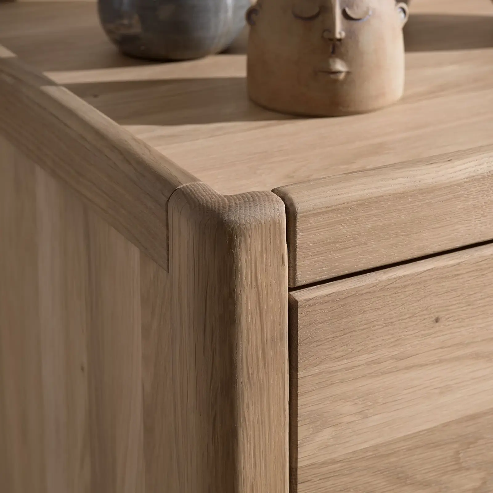 Vipak Eiche Kinderzimmer-Kommode mit 3 Schubladen, natur geölt – Bild 2