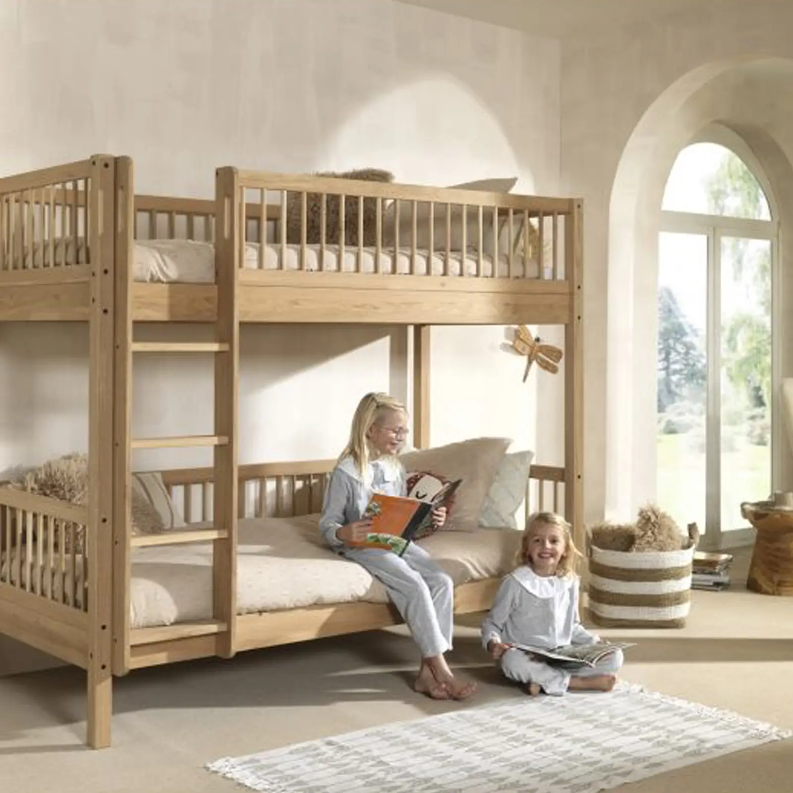 Vipak Forrest Kinder-Etagenbett Eiche mit 2 Liegeflächen – Bild 3