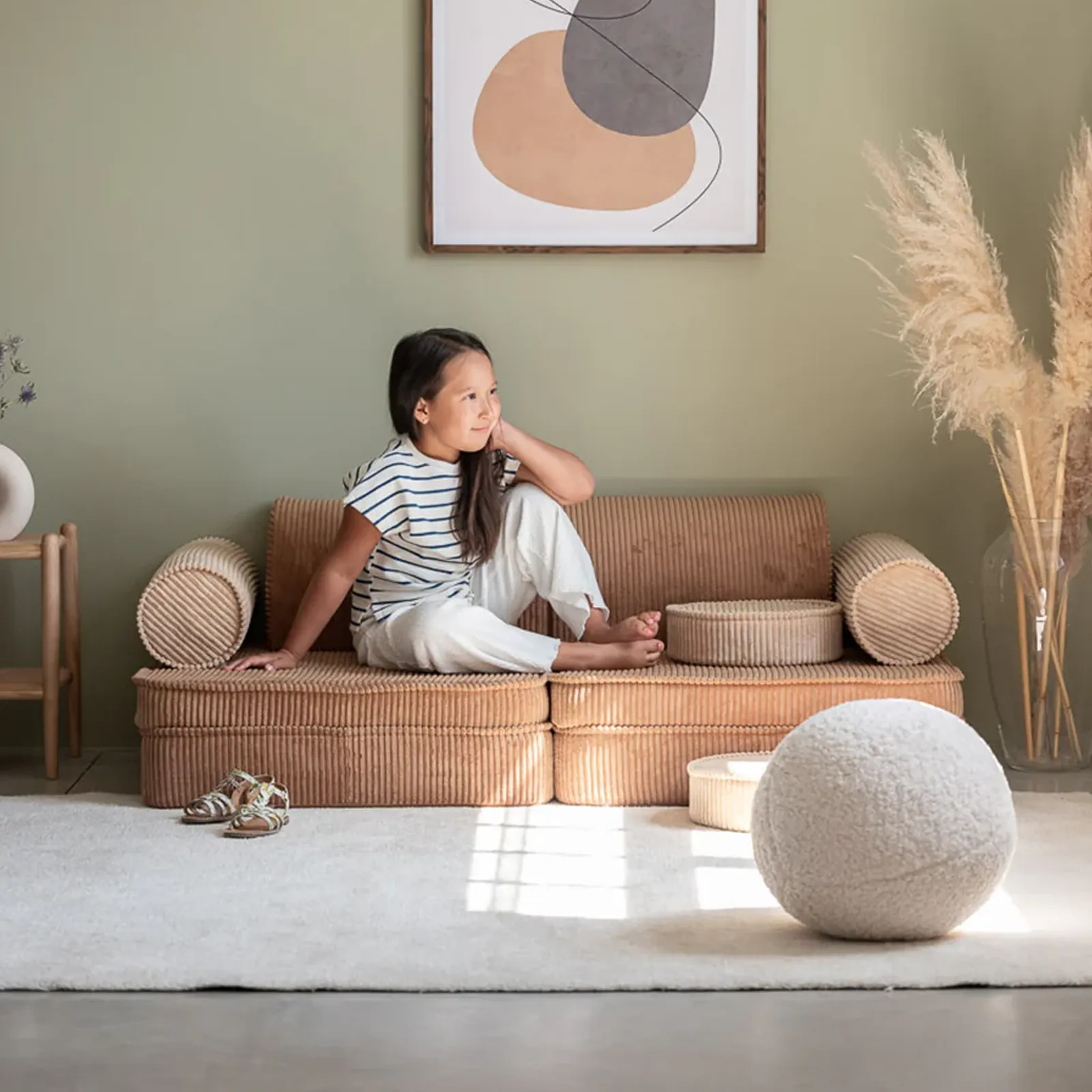 Wigiwama Kindersofa/Spielsofa aus Cord – Bild 3