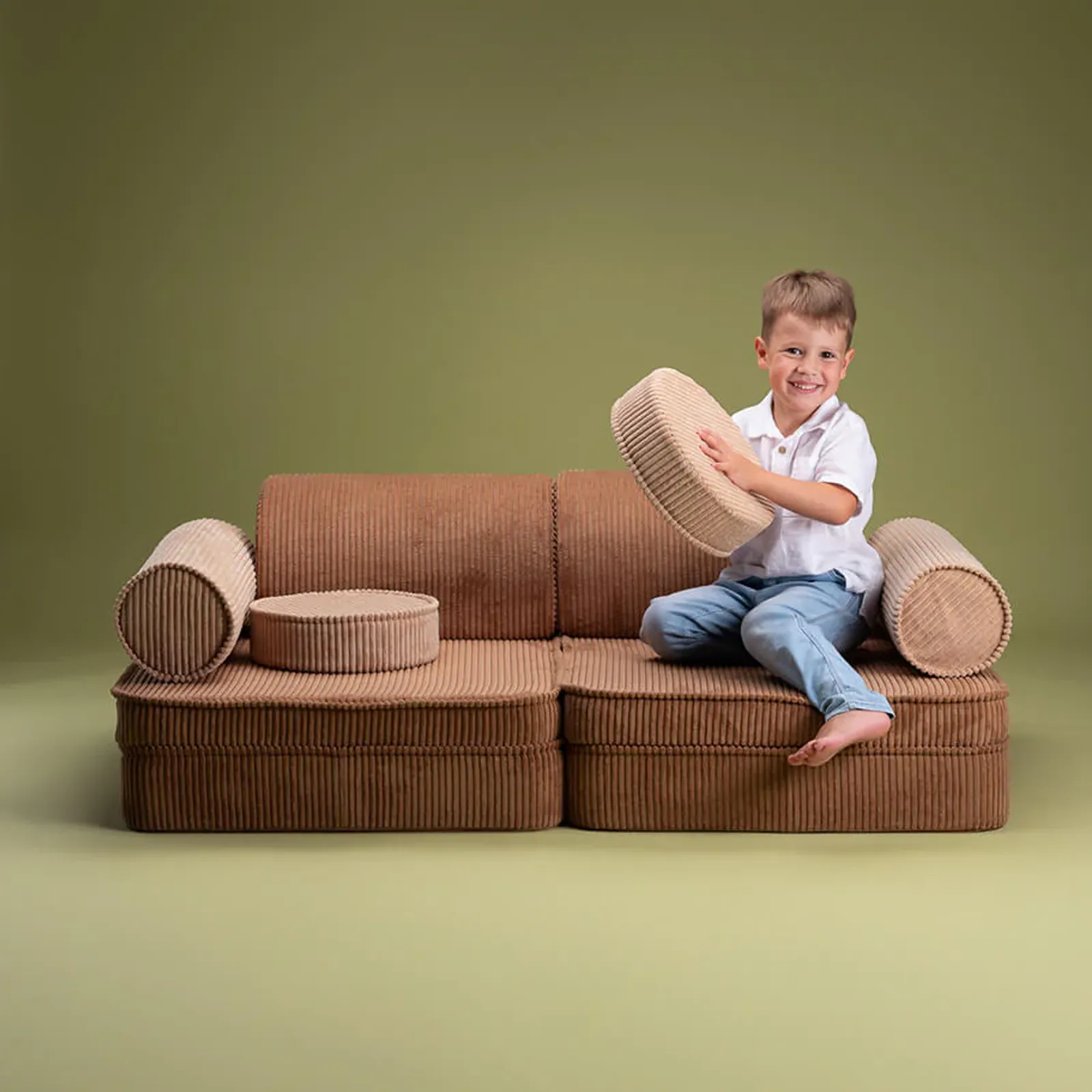 Wigiwama Kindersofa/Spielsofa aus Cord – Bild 5