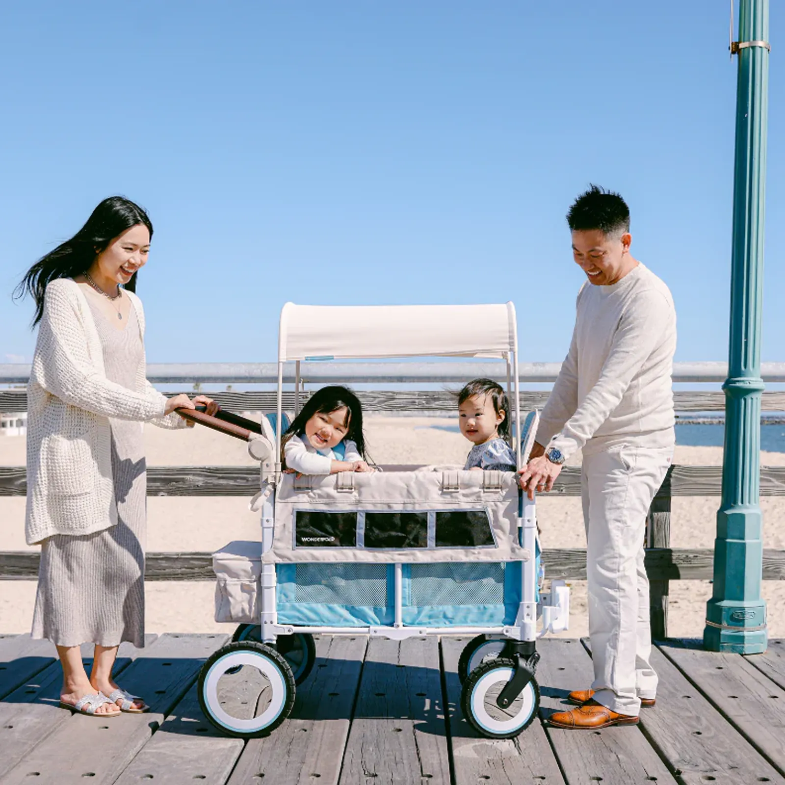 Wonderfold VW2 Volkswagen Bollerwagen 2-Sitzer – Bild 2